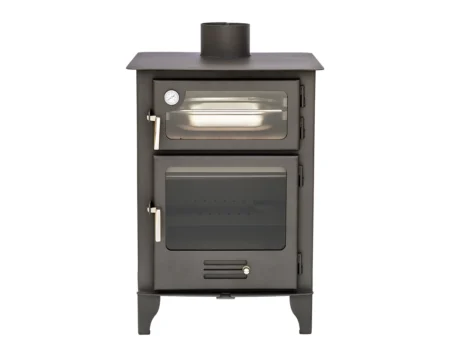 Estufa de leña con horno modelo AZUER HORNO