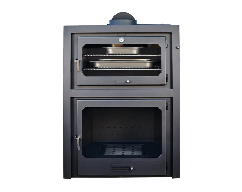 Estufa de leña con horno modelo BRAMBI